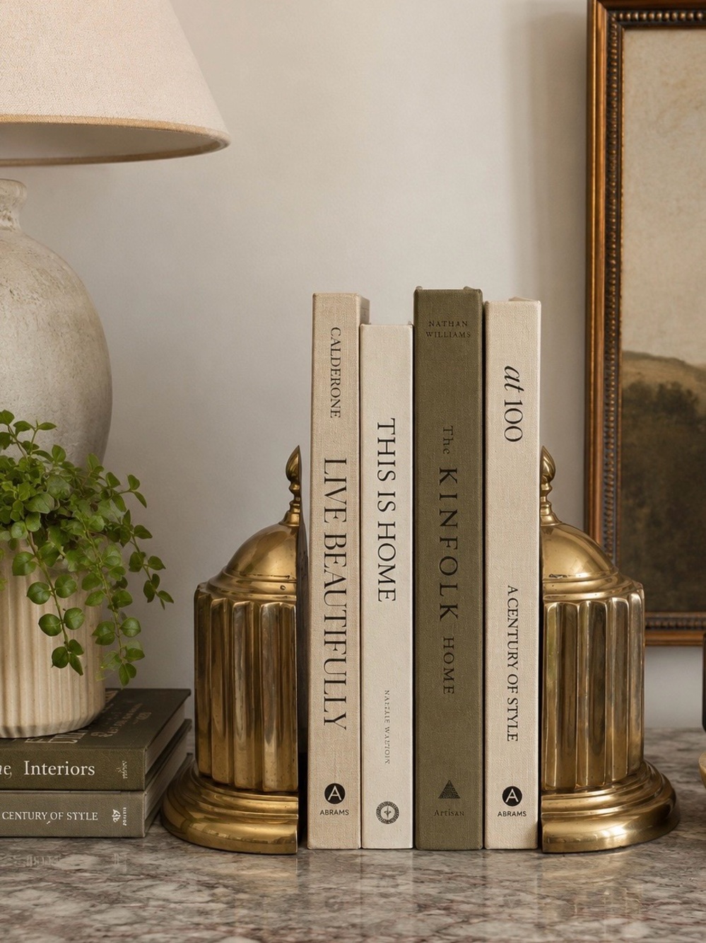 Vintage Bronze Book Ends